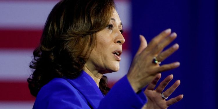 Harris, on DeSantis’s turf, blasts Florida curriculum on Black history