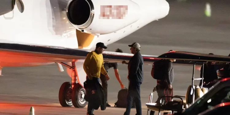 Hunter Biden spotted getting off private jet days after contradicting president’s claim on foreign cash