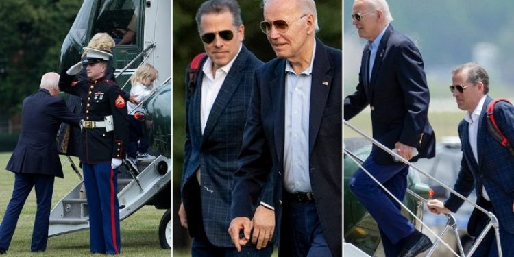 Joe Biden takes Hunter to Camp David two weekends in a row amid scandal