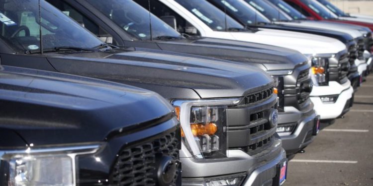 Ford is recalling 870,000 F-150 pickups due to potentially faulty parking brakes