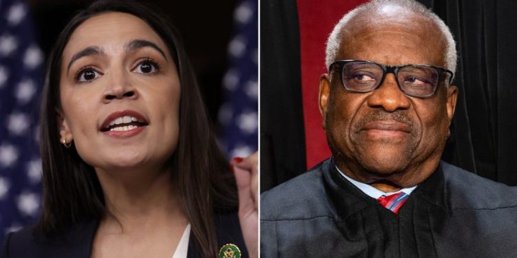 AOC demands DOJ target Clarence Thomas over relationship with Republican megadonor