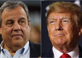 Trump mockery of Christie’s weight takes a turn after audience member chimes in: ‘Don’t call him a fat pig’