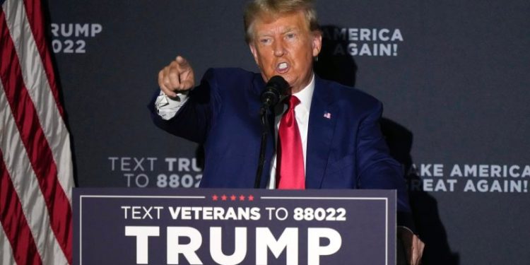 Trump charges latest federal indictment is ‘bulls—‘ during stop in crucial GOP presidential primary state