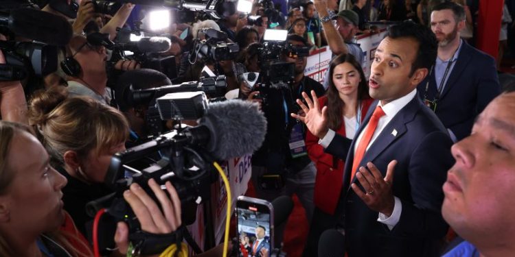 Vivek Ramaswamy won the online attention contest in the GOP debate