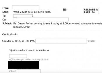 Burisma’s Devon Archer met with then-Secretary of State Kerry just weeks before Shokin was fired