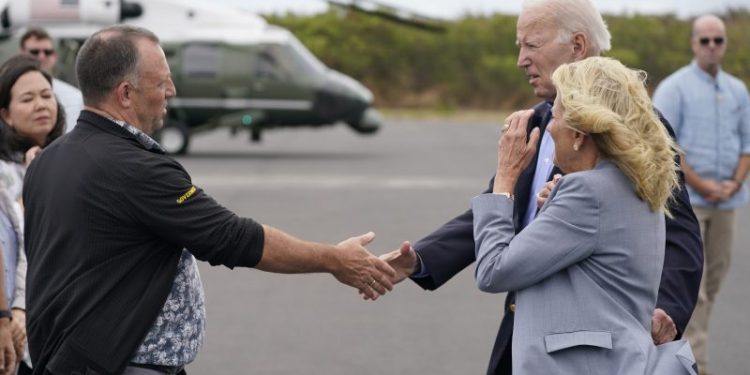 President Biden tours devastation on Maui caused by wildfires
