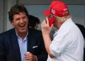 Tucker Carlson and Donald Trump reunite to try to upstage Fox News
