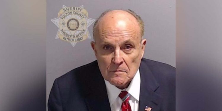 Giuliani mugshot released after he turns himself in on Trump-Georgia 2020 case