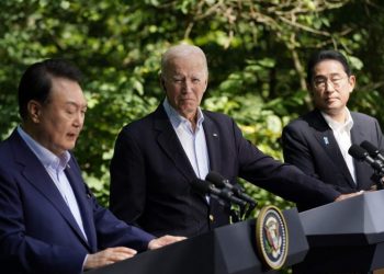 Biden declares ‘new era’ of partnership with South Korea and Japan