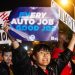 Autoworkers go on strike at plants at each of the Big Three automakers