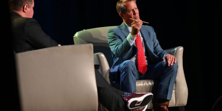 Brian Kemp ushers his party away from the Trumpian deep end — again