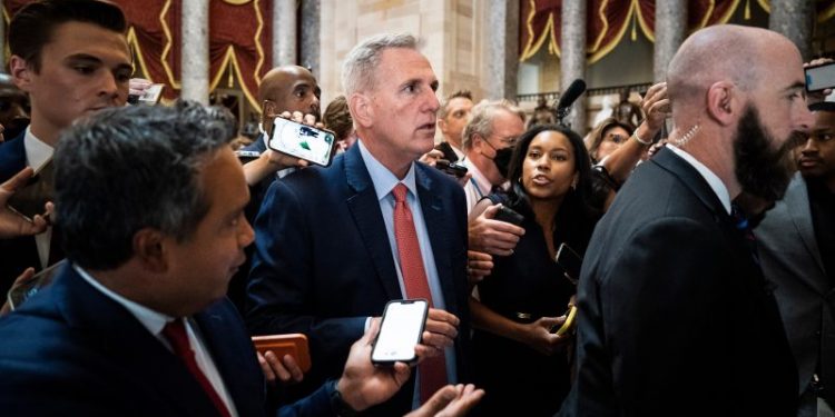 Speaker McCarthy steps into the breach as his conference toils