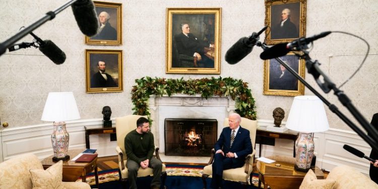 Biden’s semi-subtle reminder of the stakes for democracy in 2024