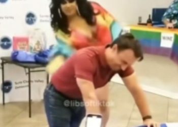 California mayor spanked with a paddle by drag queen