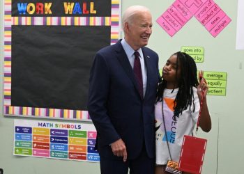 Biden fights back against GOP onslaught on education — cautiously