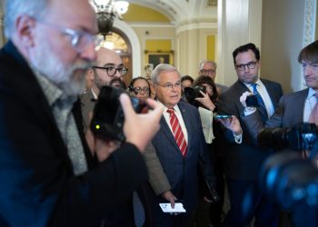 Menendez remains defiant after meeting with Senate Democrats