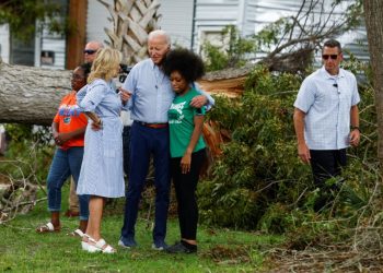 Biden surveys Hurricane Idalia’s damage in Florida, without DeSantis