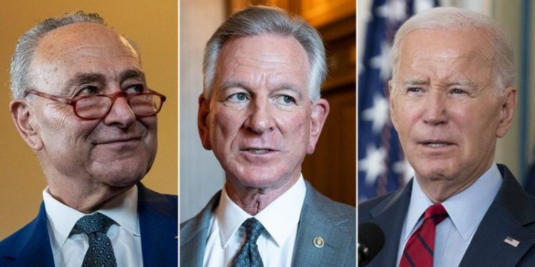 Tuberville forces Schumer’s hand in military nominee votes: ‘He blinked’