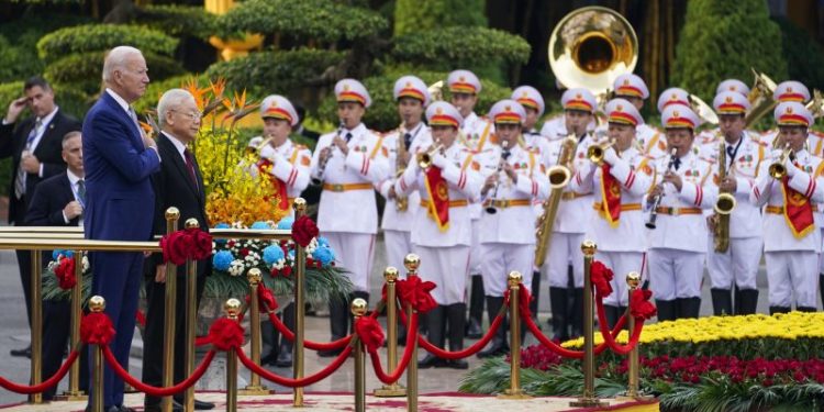 Biden visits Vietnam to bolster alliance confronting China