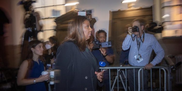 Judge issues gag order in fraud case after Trump assails staffer on social media