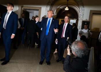 Trump takes his campaign to court in preview of upcoming criminal trials