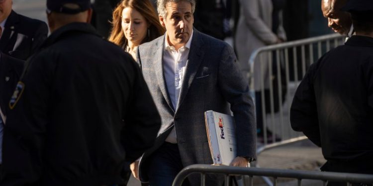 Michael Cohen and Trump meet again during civil fraud trial