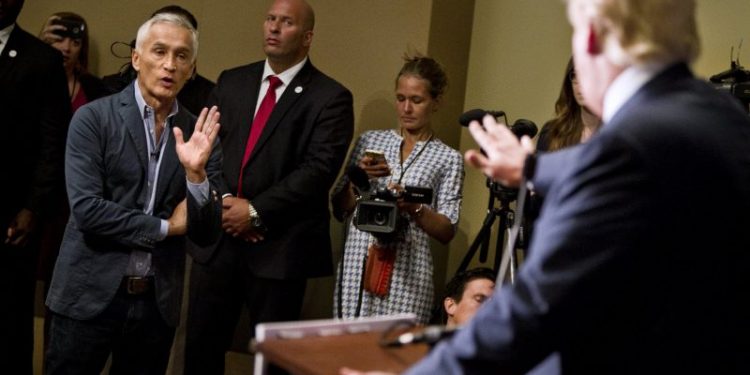 Univision anchor Jorge Ramos rebukes network for not challenging Trump