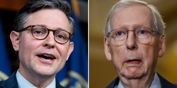 Speaker Johnson and Mitch McConnell are on a collision course