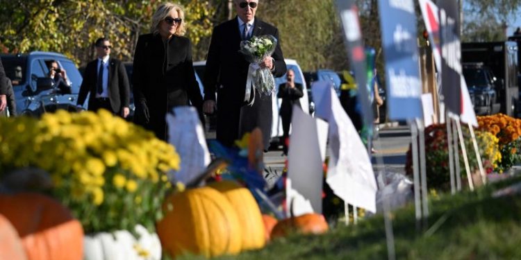 Biden says consensus ‘ultimately possible’ in visit after Maine mass shooting