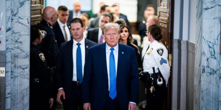 Grievances, insults, tangents: Trump brings his 2024 campaign into the courtroom