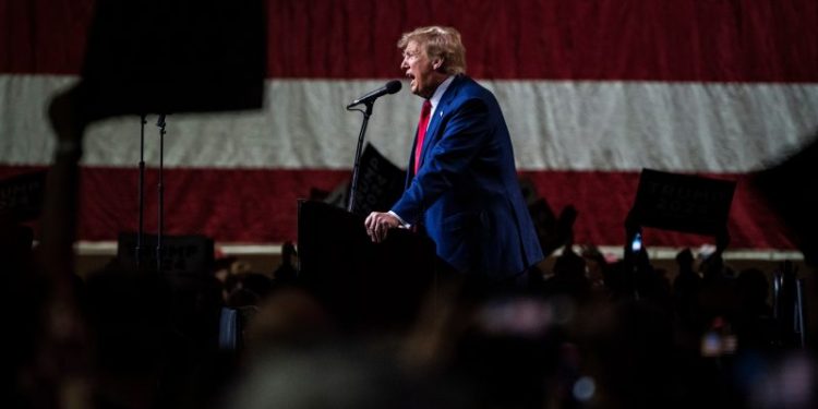 Trump reprises dehumanizing language on undocumented immigrants, warns of ‘invasion’