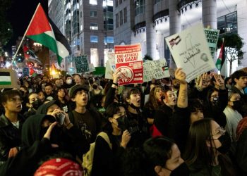 Protesters now chant and challenge Biden over Gaza at every chance