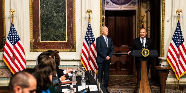 Doug Emhoff’s fight against antisemitism meets a fraught new moment