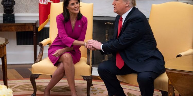 Trump’s unsubtle crusade to cast foes as less American comes for Haley