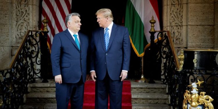 Trump meets with Orban, Hungary’s autocratic leader