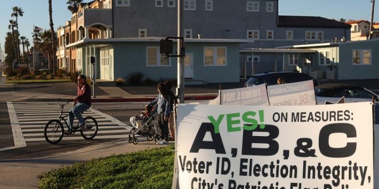 How a laid-back beach town became California’s MAGA stronghold
