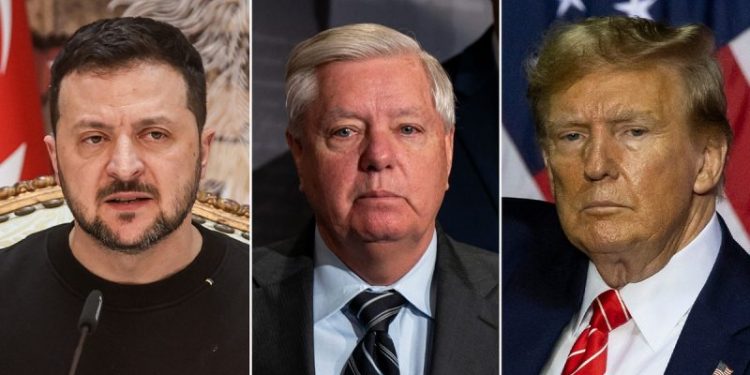 Sen Graham touts Trump plan for Ukraine loan in overseas meeting with Zelenskyy