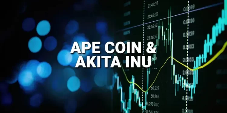 ApeCoin and Akita Inu: ApeCoin continues above 1,340 level