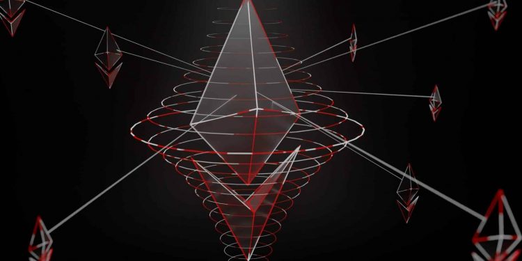 The price of Ethereum fell below the $3450 level yesterday