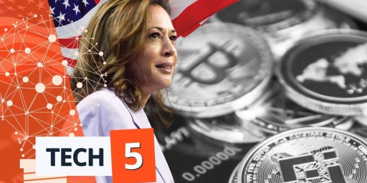 ​Tech 5: Aide Says Harris Supports Policies to Expand Crypto Sector, AMD to Buy ZT Systems