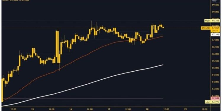 Bitcoin and Ethereum: Bitcoin is close to a weekly high