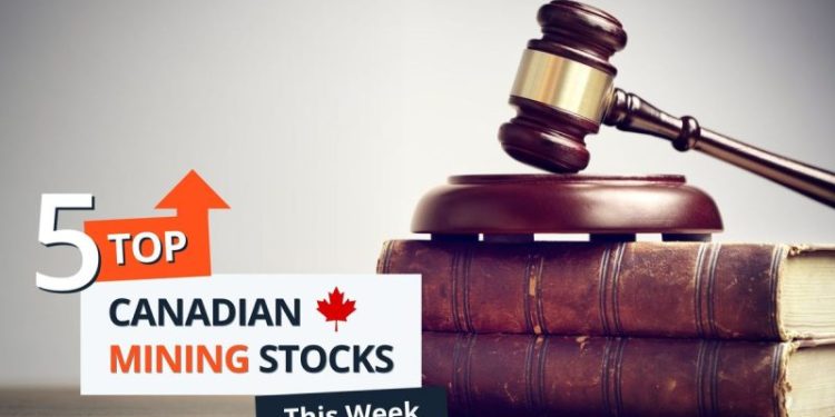 Top 5 Canadian Mining Stocks This Week: Royalties Inc. Jumps 183 Percent on Legal Win